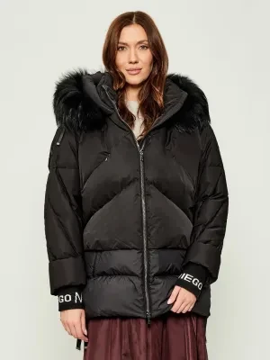 Diego M Puchowa kurtka | Oversize fit | z dodatkiem wełny