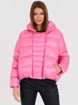 DIEGO M Różowa damska kurtka, Rozmiar 40 EU - 44 IT