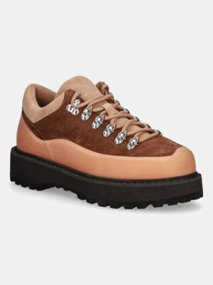 Diemme sneakersy zamszowe DI25FWCOW.F04S008RST damskie kolor pomarańczowy cornaro due gomma