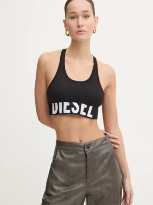 Diesel biustonosz sportowy UFSB-COTTON-RACE-BRALETTE kolor czarny A14591.0HMAU