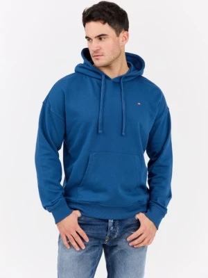 DIESEL Błękitna męska bluza S-ROB-HOOD-MICRODIV, Rozmiar XL