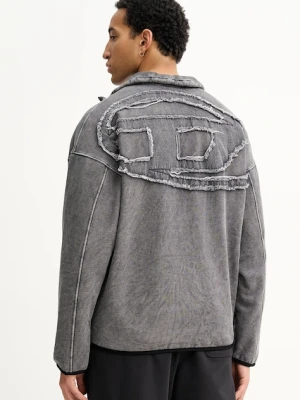 Diesel bluza S-BATY-NEW męska kolor szary gładka A19407.0AJFN