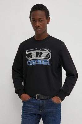 Diesel bluza S-GINN-K43 męska kolor czarny z nadrukiem A12508.0HAYT