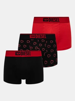 Diesel bokserki DAMIEN-GFT-3PACK BOXER-SHORTS 3-pack męskie kolor czerwony A17805.0KNCD