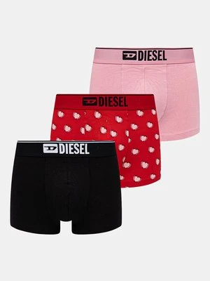 Diesel bokserki DAMIEN-GFT-3PACK BOXER-SHORTS 3-pack męskie kolor różowy A17805.0KNCD