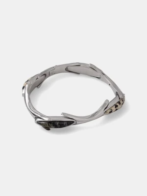 Diesel bransoletka damska ze stali nierdzewnej z jaspisem