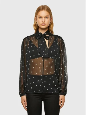 Diesel Clothes Koszula w kolorze czarno-białym rozmiar: XXS