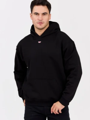DIESEL Czarna męska bluza z kapturem S-BOXT-HOOD-D, Rozmiar XXL