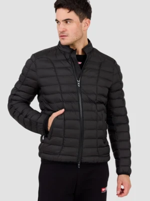 DIESEL Czarna pikowana męska kurtka W-PILOT, Rozmiar 52