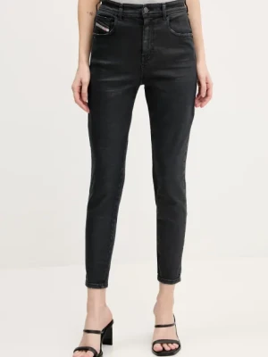 Diesel jeansy 1984 SLANDY-HIGH L.30 TROUSERS damskie kolor czarny A03598.09K61