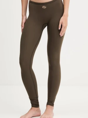 Diesel legginsy MINA-UTLT damskie kolor zielony gładkie A18318.0PJBA