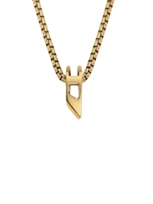 Diesel naszyjnik z zawieszką damski ze stali nierdzewnej