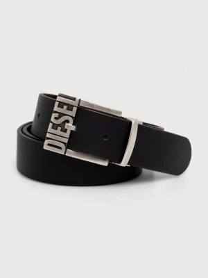 Diesel pasek skórzany dwustronny B-SHIFT II BELT męski kolor czarny