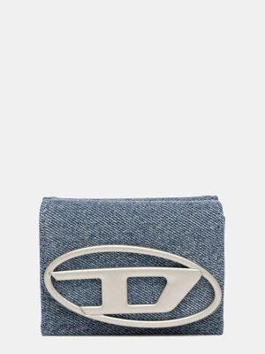 Diesel portfel 1DR 1DR TRI FOLD COIN XS II damski kolor niebieski X09887.P1730