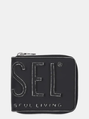 Diesel portfel DSL 3D DSL 3D- BI FOLD COIN ZI męski kolor czarny X10007.P8078