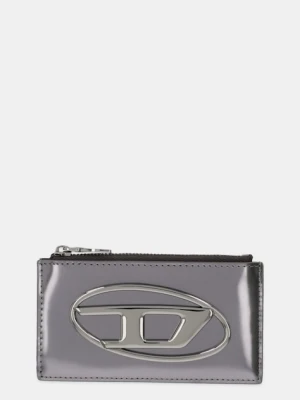 Diesel portfel skórzany 1DR 1DR CARD HOLDER III damski kolor szary X10270.PS202