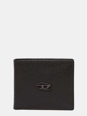 Diesel portfel skórzany BI FOLD COIN S męski kolor brązowy X08844.P0685