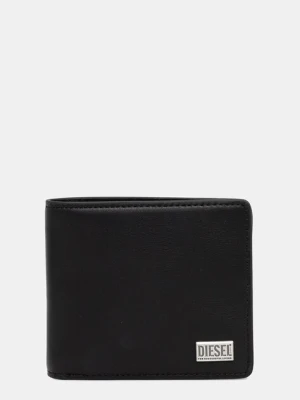 Diesel portfel skórzany BISCOTTO BISCOTTO BI FOLD COIN męski kolor czarny X10420.PR227