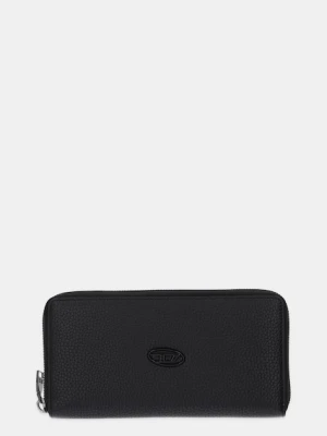 Diesel portfel skórzany HISSU EVO CONTINENTAL ZIP męski kolor czarny X09015.P0685