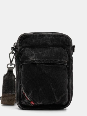 Diesel saszetka jeansowa MULTI-PKTS MULTI-PKTS CROSSBOD kolor czarny X10245.P4485