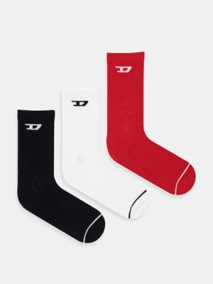 Diesel skarpetki SKM-D-TENNIS-CREW 3-pack kolor biały A17883.0LKBI