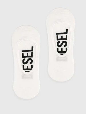 Diesel skarpetki SKM-HIDEPAT-TWOPACK SOCKS 2PACK 2-pack męskie kolor biały 00S0MG.0IQAS