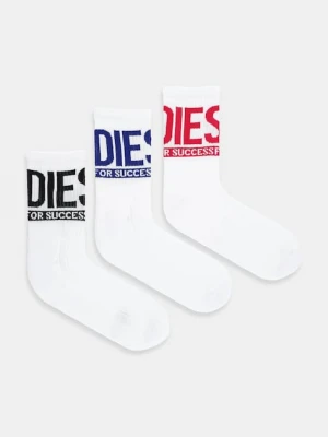 Diesel skarpetki SKM-RAY-3PACK 3-pack kolor biały A17877.0HMAB