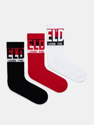 Diesel skarpetki SKM-RAY-THREEPACK SOCKS 3-pack męskie kolor czerwony 00SAYJ.0IQAR