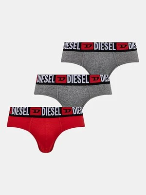 Diesel slipy 3-pack męskie kolor czerwony