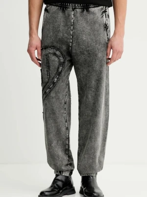 Diesel spodnie dresowe bawełniane P-MARKY-DEN
