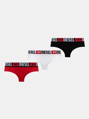 Diesel stringi UFST-STARS-THREEPACK 3-pack kolor multicolor z bawełny 00SE0K.0NJAP