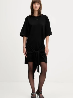 Diesel sukienka D-EIVOR kolor czarny mini oversize A19232.0NIAX