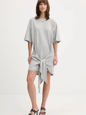 Diesel sukienka D-EIVOR kolor szary mini oversize A19232.0NIAX