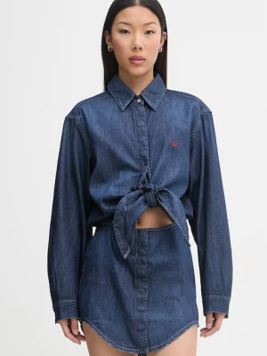 Diesel sukienka koszulowa bawełniana DE-SUSAN-D