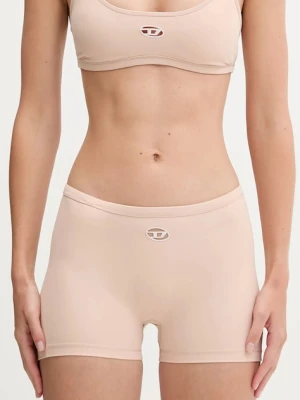 Diesel szorty SOPHIA-UTLT damskie kolor beżowy gładkie high waist A19360.0PJBA
