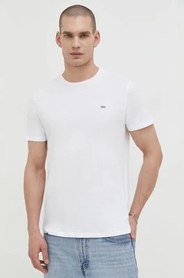 Diesel t-shirt bawełniany 3-pack męski kolor biały gładki