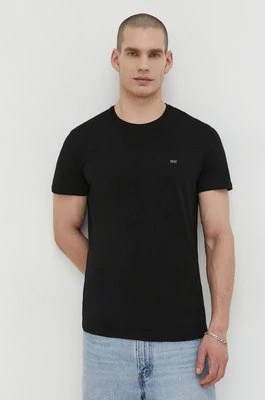Diesel t-shirt bawełniany 3-pack męski kolor czarny gładki