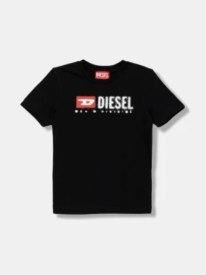 Diesel t-shirt bawełniany dziecięcy TADJUSTK14 T-SHIRT