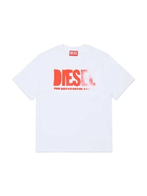 Diesel t-shirt bawełniany dziecięcy THIDE OVER T-SHIRT