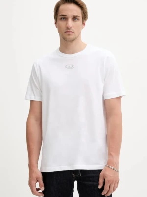 Diesel t-shirt bawełniany T-ADJUST-OD męski kolor biały z aplikacją A17880.0CLBR