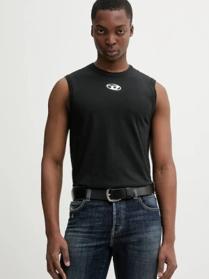 Diesel t-shirt bawełniany T-BISCO-IOD kolor czarny A21743.0JMBB