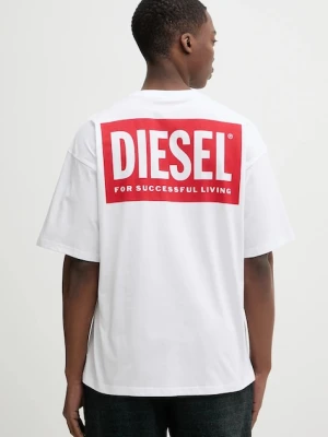 Diesel t-shirt bawełniany T-BOXT-BISK męski kolor biały z nadrukiem A20036.0EPCA