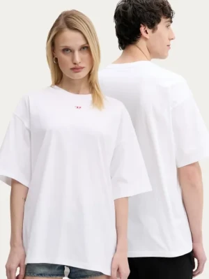 Diesel t-shirt bawełniany T-BOXT-D kolor biały gładki A14929.0GRAI