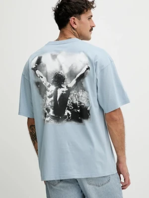 Diesel t-shirt bawełniany T-BOXT-T23 męski kolor niebieski z nadrukiem A18731.0PLAT
