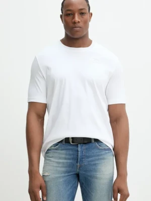 Diesel t-shirt bawełniany T-MADJUST-R2 T-SHIRT męski kolor biały z nadrukiem A16432.0SKAF