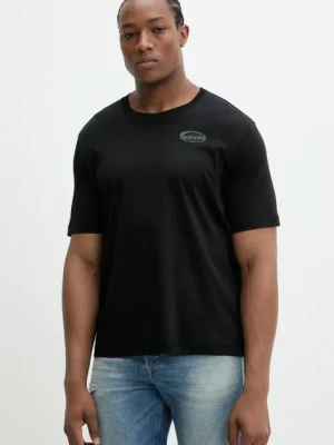 Diesel t-shirt bawełniany T-MADJUST-R2 T-SHIRT męski kolor czarny z nadrukiem A16432.0SKAF