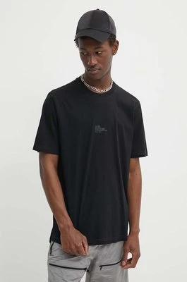Diesel t-shirt bawełniany T-MUST-SLITS-N2 męski kolor czarny gładki A13238.0QANW