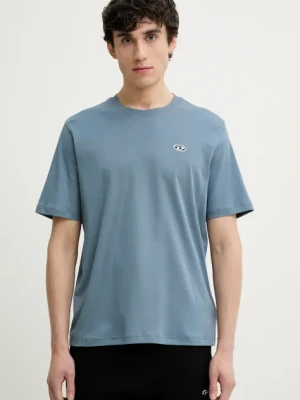 Diesel t-shirt T-ADJUST-DOVAL-PJ T-SHIRT męski kolor niebieski gładki A15056.0AIJU
