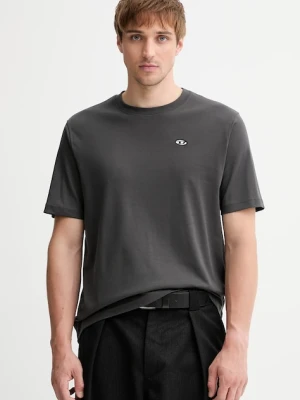 Diesel t-shirt T-ADJUST-DOVAL-PJ T-SHIRT męski kolor szary gładki A15056.0AIJU