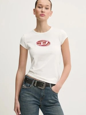 Diesel t-shirt T-ANGIE damski kolor beżowy A06268.0AFAA